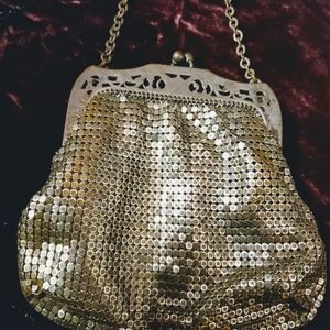 Art Deco silver Whiting and mesh bag
